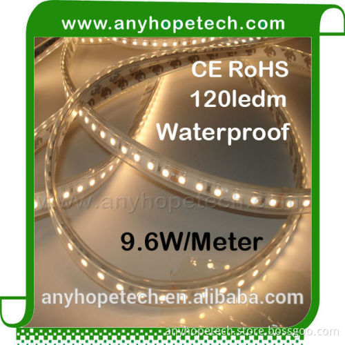 waterproof IP65 24 volt warm white 2400K single color flexible smd 3528 led strip light